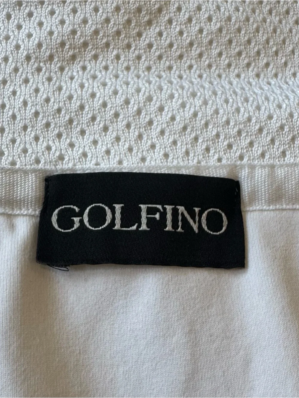 Golfino Women's Sz 10 Full Zip Golf Vest Waistcoat Gilet White